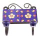 Navy Blue Floral Ceramic Tiles Hooks